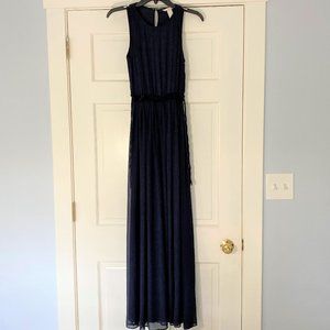 Navy blue maxi dress